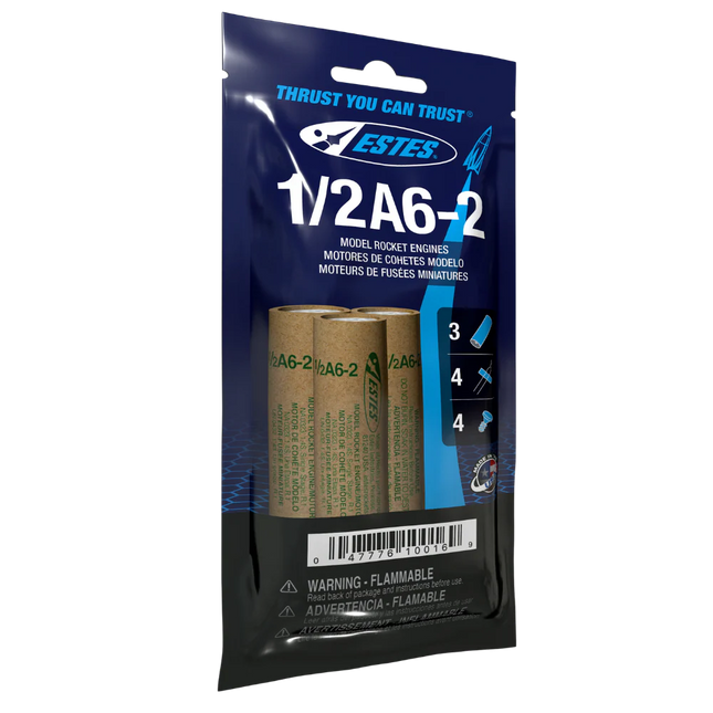 Estes Rockets 1/2A6-2 Engines EST10016