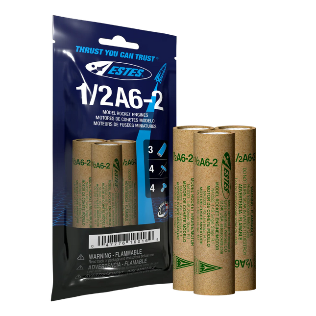 Estes Rockets 1/2A6-2 Engines EST10016