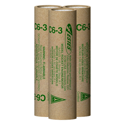 Estes Rockets C6-3 Engines EST10023