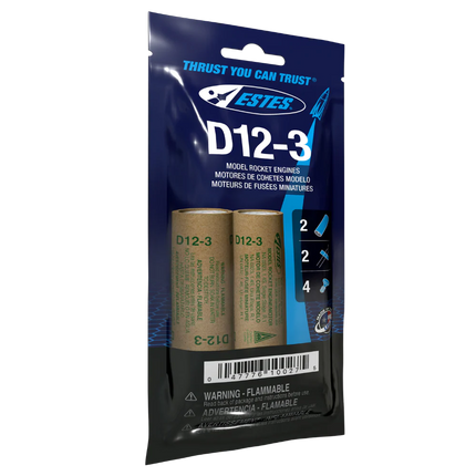 Estes Rockets D12-3 Engines EST10027