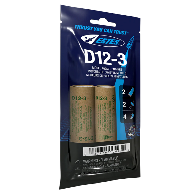 Estes Rockets D12-3 Engines EST10027