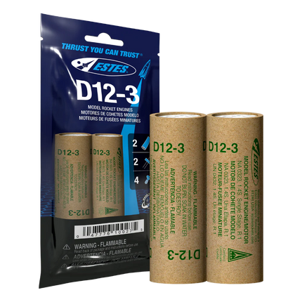 Estes Rockets D12-3 Engines EST10027