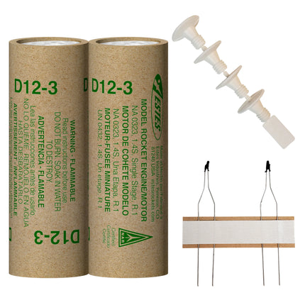 Estes Rockets D12-3 Engines EST10027