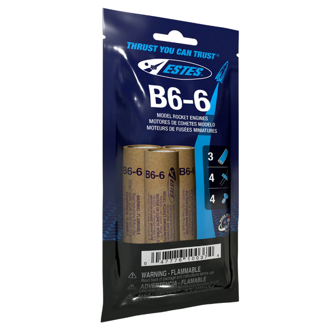 Estes Rockets B6-6 Engines EST10037