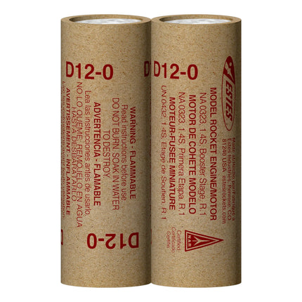 Estes Rockets D12-0 Engines EST10049