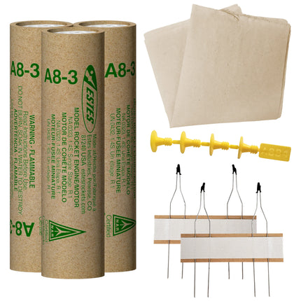 Estes Rockets A8-3 Engine Flight Pack EST10054