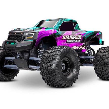 Traxxas 136454-4 Stampede VX3 1/10 RTR 2WD Brushless Monster Truck (Pink) w/VX3 ESC, TQi™ Sport 2.4GHz Radio & TSM® TRA136454-4