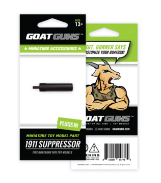 GoatGuns 1911 Suppressor - Black GOA1911-SUPPRESSOR-B