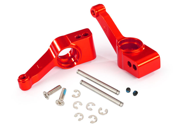Traxxas 1952A Aluminum Rear Stub Axle Carriers Red TRA1952A