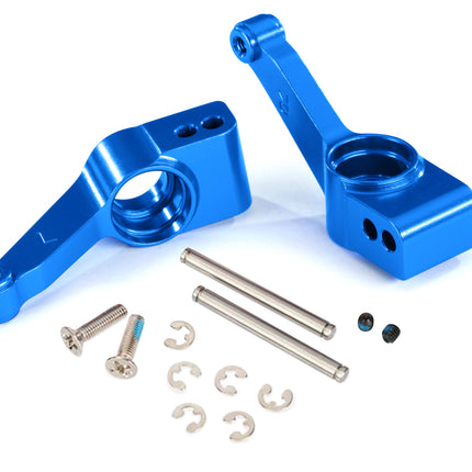 Traxxas 1952X Aluminum Rear Stub Axle Carriers Blue TRA1952X