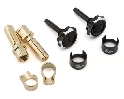 1UP Racing "Lockdown" Adjustable Bullet Plug Grips w/4mm Bullets (Various Colors)