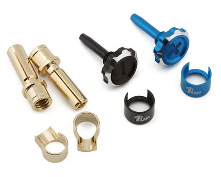 1UP Racing "Lockdown" Adjustable Bullet Plug Grips w/4mm Bullets (Various Colors)