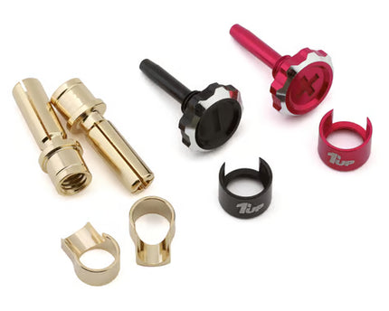 1UP Racing "Lockdown" Adjustable Bullet Plug Grips w/4mm Bullets (Various Colors)