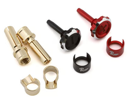 1UP Racing "Lockdown" Adjustable Bullet Plug Grips w/4mm Bullets (Various Colors)