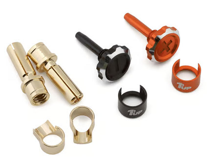 1UP Racing "Lockdown" Adjustable Bullet Plug Grips w/4mm Bullets (Various Colors)