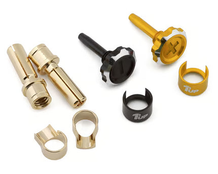 1UP Racing "Lockdown" Adjustable Bullet Plug Grips w/4mm Bullets (Various Colors)
