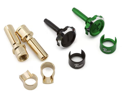 1UP Racing "Lockdown" Adjustable Bullet Plug Grips w/4mm Bullets (Various Colors)