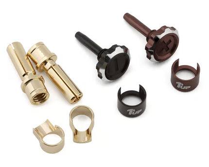 1UP Racing "Lockdown" Adjustable Bullet Plug Grips w/4mm Bullets (Various Colors)