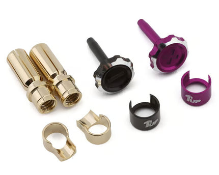 1UP Racing "Lockdown" Adjustable Bullet Plug Grips w/5mm Bullets (Various Colors)