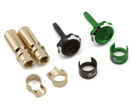 1UP Racing "Lockdown" Adjustable Bullet Plug Grips w/5mm Bullets (Various Colors)