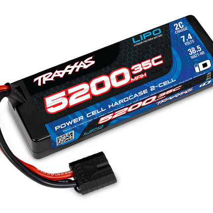 TRAXXAS 2844R 5200 mAh 7.4 Volt 2-Cell Hard Case LiPo Battery TRA2844R