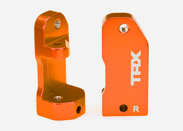 Traxxas Aluminum 3632T Caster Blocks 30-Degree Orange-Anodized 6061-T6 TRA3632T