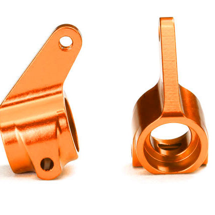 Traxxas 3636T Steering Blocks Rustler Stampede Bandit Aluminum Orange TRA3636T
