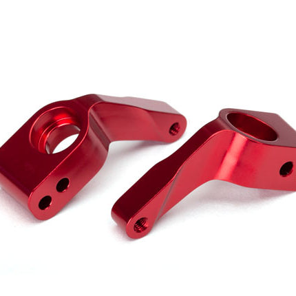 Traxxas 3652X Aluminum Stub Axle Carriers Red TRA3652X
