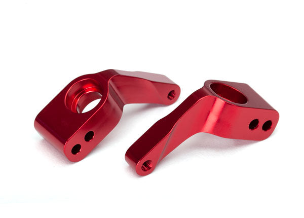 Traxxas 3652X Aluminum Stub Axle Carriers Red TRA3652X