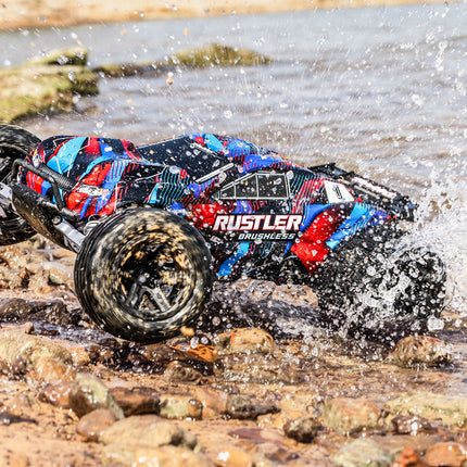 Traxxas 37454-4 Rustler 2WD Brushless Stadium Truck TRA37454-4