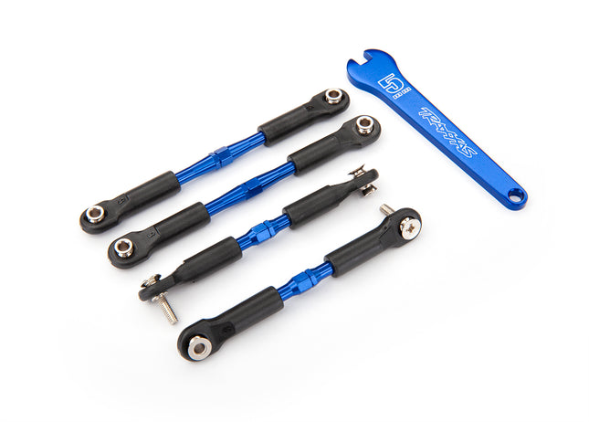 Traxxas 3741A Aluminum Turnbuckle Camber Link Set Blue TRA3741A