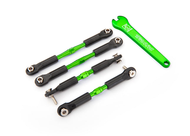 Traxxas 3741G Turnbuckles Aluminum Green Anodized Camber Links TRA3741G