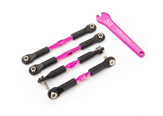 Traxxas 3741P Turnbuckles Aluminum Pink-Anodized Camber Links TRA3741P