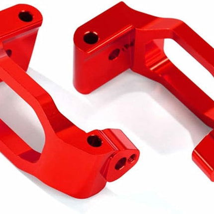 Traxxas 8932R Maxx Aluminum Caster Blocks Red TRA8932R