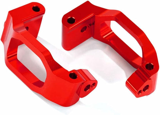 Traxxas 8932R Maxx Aluminum Caster Blocks Red TRA8932R