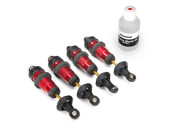 Traxxas 5460R Aluminum GTR Shock Set Red TRA5460R
