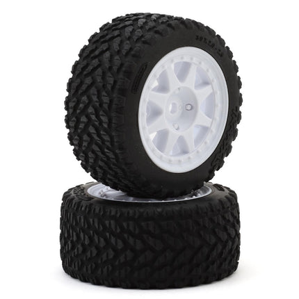 Traxxas 10873-WHT Mini Rally Pre-Mounted Tires White (Soft) TRA10873-WHT