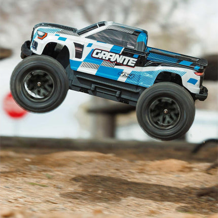Arrma Granite Mega 665 1/10 4WD Electric Monster Truck Blue w/SLT2 2.4GHz Radio