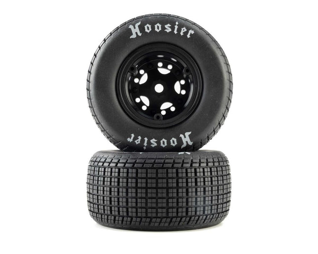 Losi 22S Dirt Late Model Hoosier 1/10 Pre-Mount Tires (Black) (2) Hard  LOS-4237