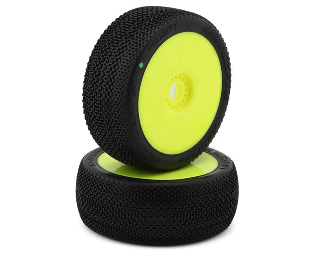 JConcepts Relapse Pre-Mounted 1/8th Buggy Tires (Yellow) (2) (Green) JCO4034-22