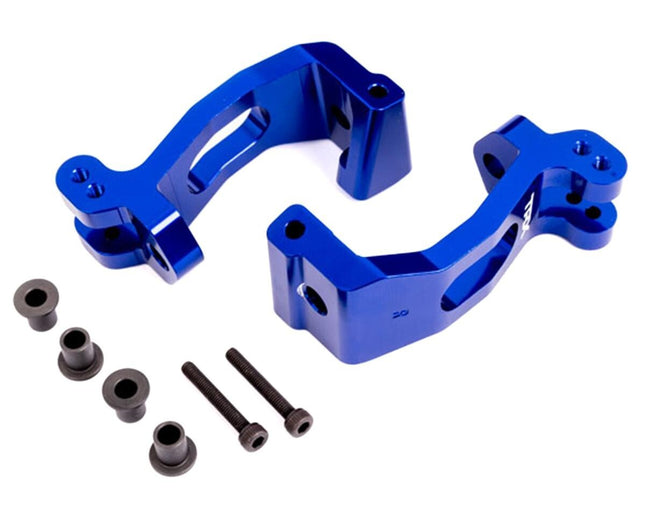 Traxxas Sledge Aluminum Caster Blocks Left & Right Blue TRA9532X