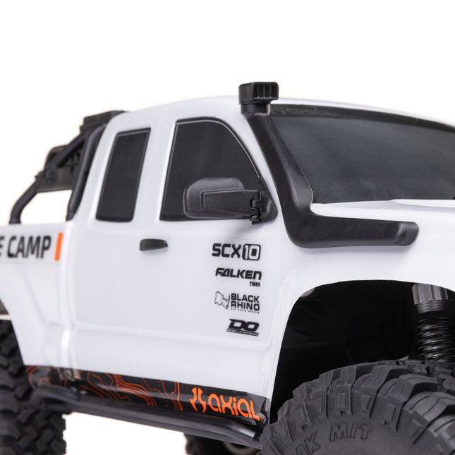 Axial 1/10 SCX10 III Base Camp 4X4 Rock Crawler Brushed RTR, White AXI1375T1