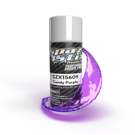 Spaz Stix Candy Purple Aerosol Paint, 3.5oz Can SZX15609