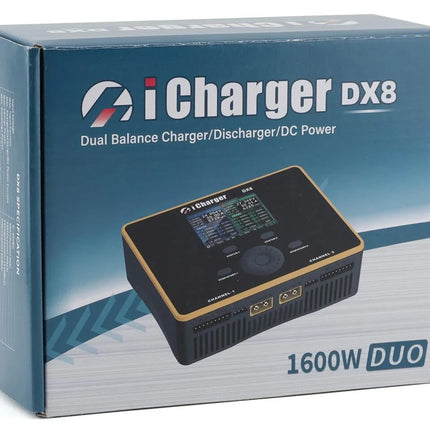 Junsi iCharger DX8 Lilo/LiPo/Life/NiMH/NiCD DC Battery Charger (8S/50A/1600W)