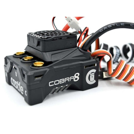 Castle COBRA 8 25.2V ESC With Limited Edition Gold 1515-2200KV V2 Sensored Motor