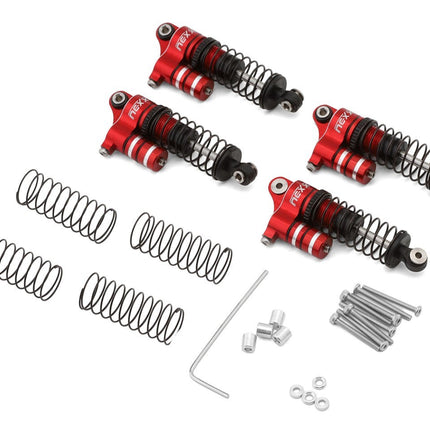 NEXX Racing Redcat Ascent-32 37mm Aluminum Oil-Filled Reservoir Shocks Red