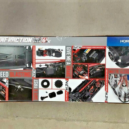 Arrma Infraction V2 6S BLX Brushless 1/7 RTR 4WD Street Bash Truck Silver New!!
