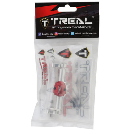 Treal Hobby Redcat Ascent-18 7075 Aluminum Rear Axle Housing Silver w/Hubs