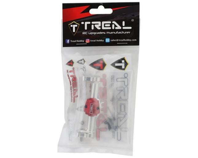 Treal Hobby Redcat Ascent-18 7075 Aluminum Rear Axle Housing Silver w/Hubs