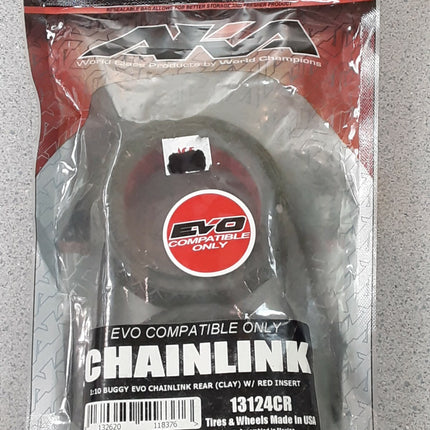 AKA 13124CR 1/10 Buggy EVO Chainlnk Rear Tire W/Insert Brand New!